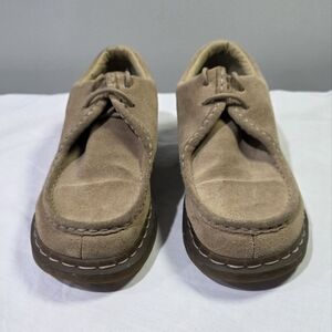 Dr. Martens Keira Tan Suede Leather Casual Lace Up Comfy Shoe. 10